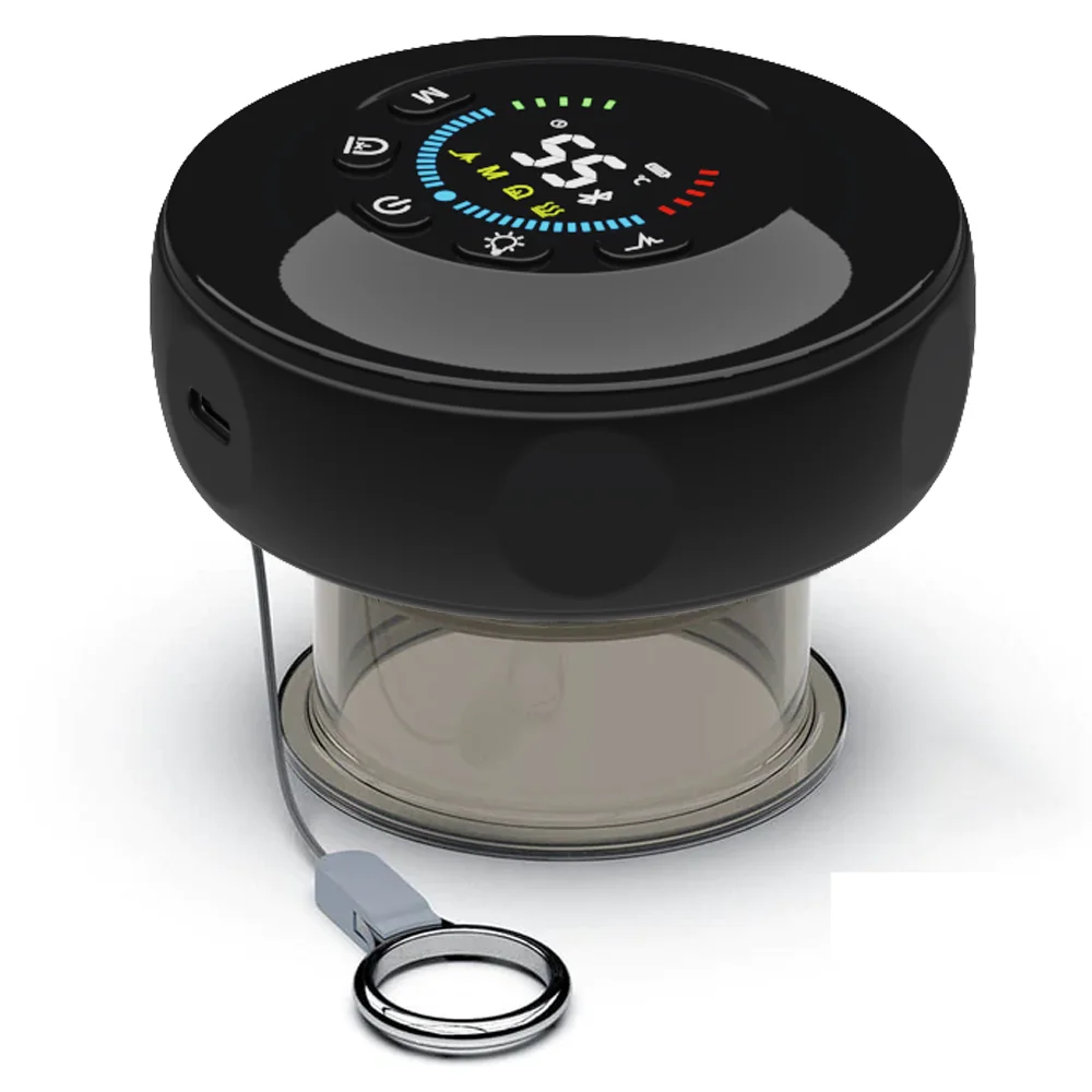 2021 Hot Product Dropshipping Smart Cupping Cup Cupping Machine Vibration Red Light Therapy