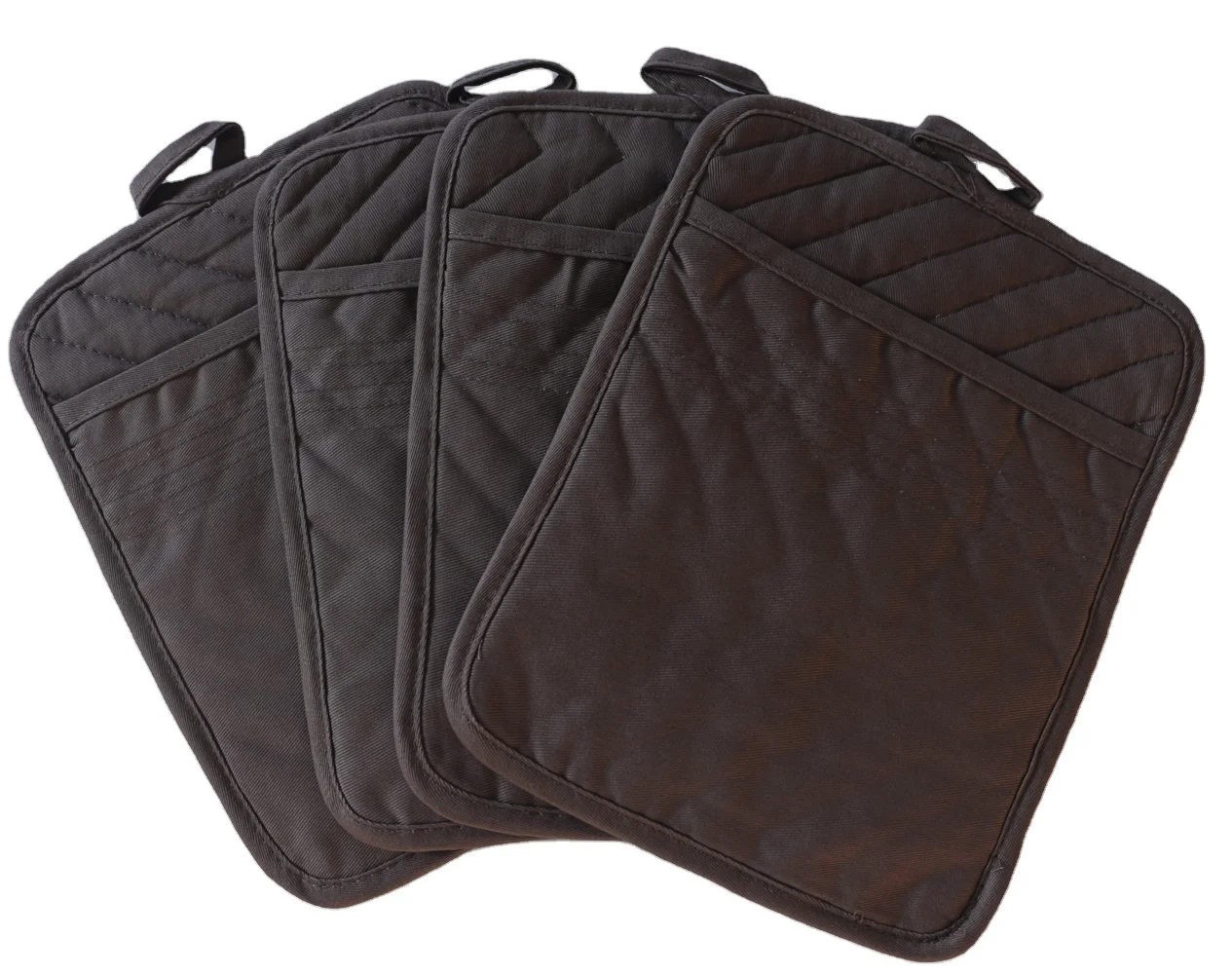 Ready to Ship Item Kitchen Use Heat Resistant Custom Christmas Gift Polyester White Pocket Mitt for sublimation printing