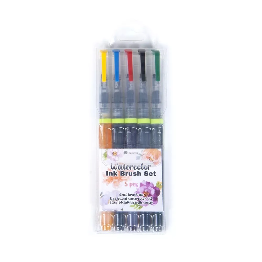 Superior Factory 5 pcs and 10 pcs Set High Quality Artist Art Drawing Watercolor Ink brush Pen