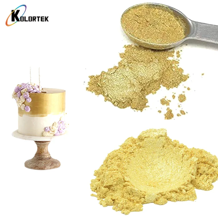 Food Grade Gold Pigmens Luster Edible Gold Dust for Bakery Food Cake Additive