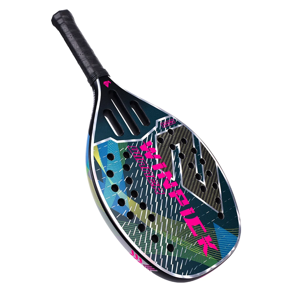 WINPICK Tennis Beach Raquetes Set Carbon Fiber Face EVA Core Tenis Beach Racquet