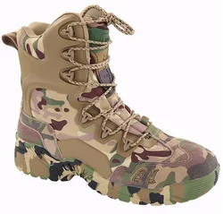 Outdoor Camo tactical assault Military Army High Boots