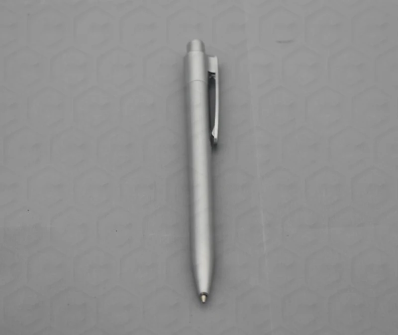Can print logo grey silver color ballpoint pen for hotel