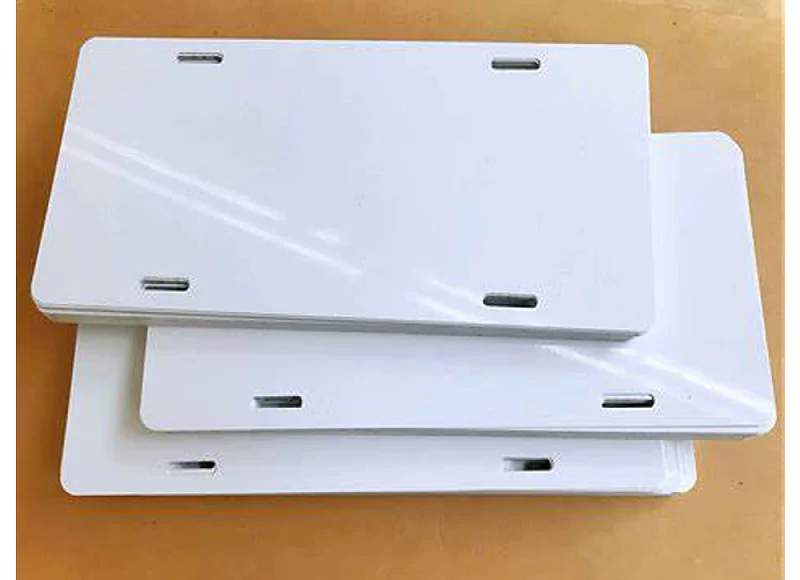 Wholesale Custom Single-sided 1mm Aluminum Car License Plate Blank Sublimation