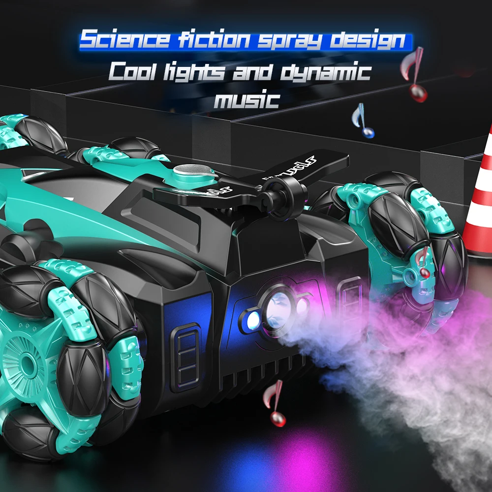 Huiye Single Rc Stunt Car High Speed Six Wheel Remote Control Drift Vehicle Cool 360 Degree Rotation Rc Car Toys For Adults Kids