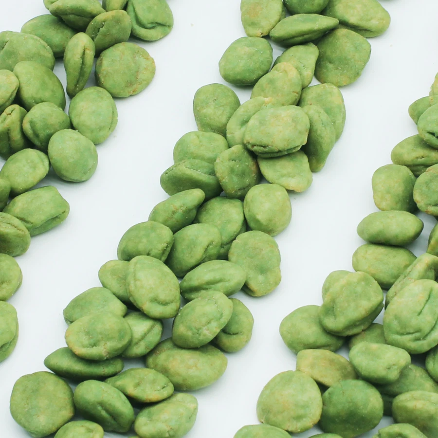 Сертифицированный BRC HACCP Васаби жареный арахис с покрытием плоская форма