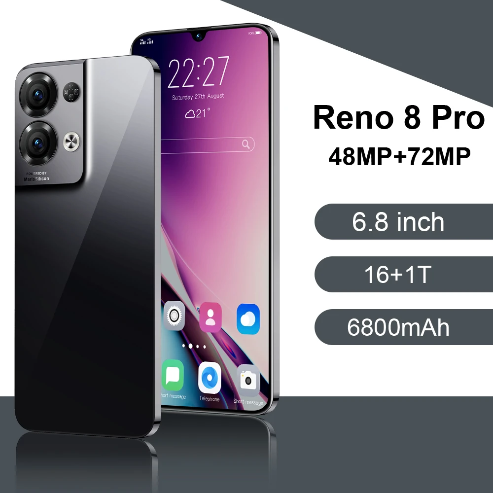 Fast delivery door to door service Cellphone reno8 Pro unlocked new arrival Wholesale phone