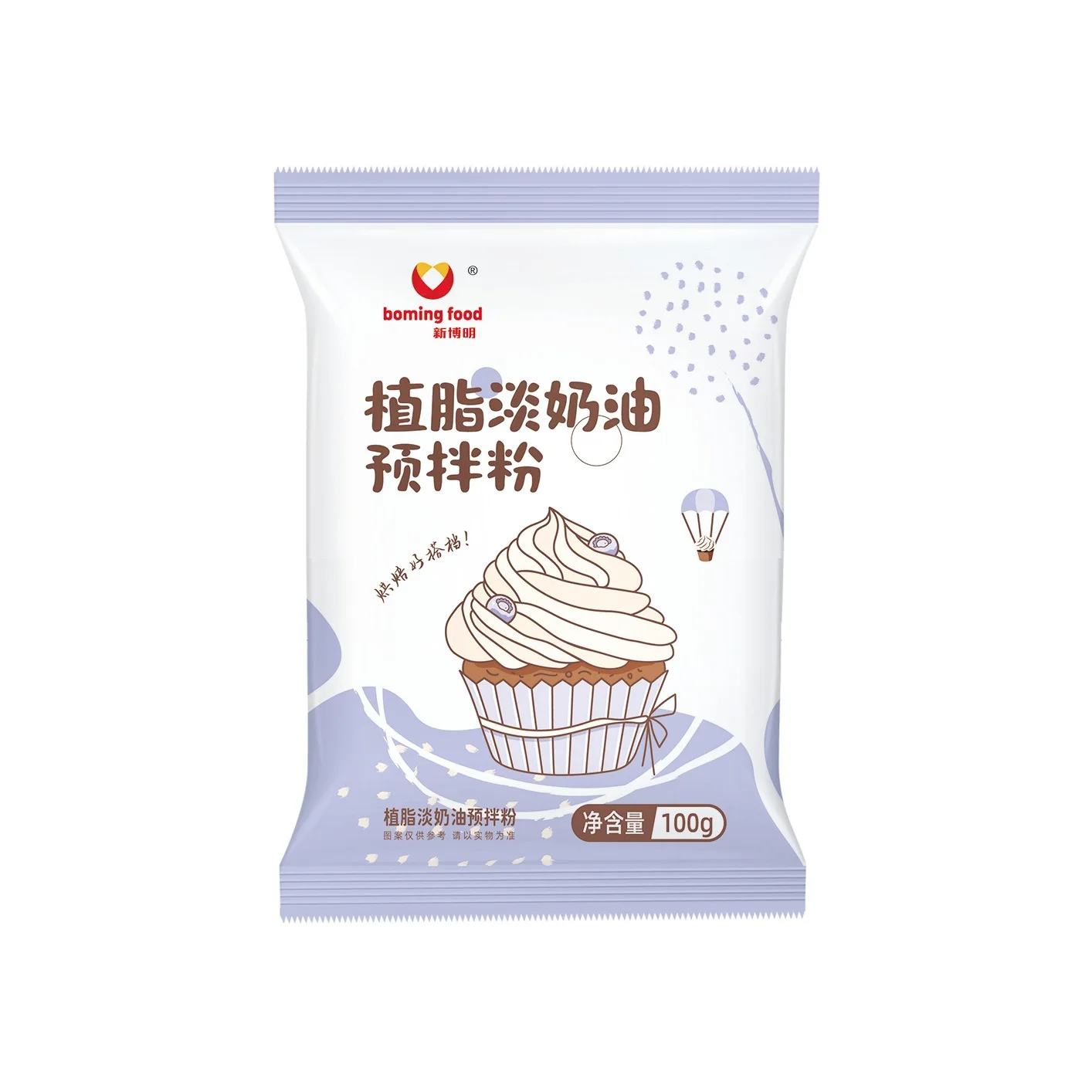 Boming Food 100g bag package household whipping cream powder mix