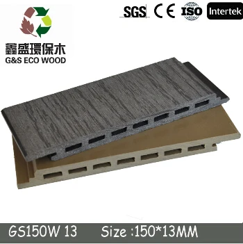 Wood grain eco wood type engineering wood plastic composite wall panel wpc exterior wall cladding board