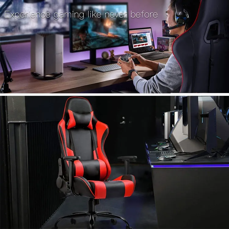 Heavy Duty Swivel  Ergonomic Design with Cushion and Reclining Back Support gaming  chair