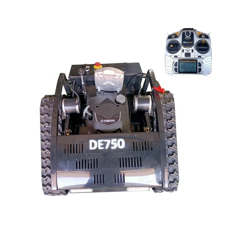 Remote Control Lawn Mower RC Crawler All Terrain Slope Mowing Machine Tracked Radio Controlled Garden Machine