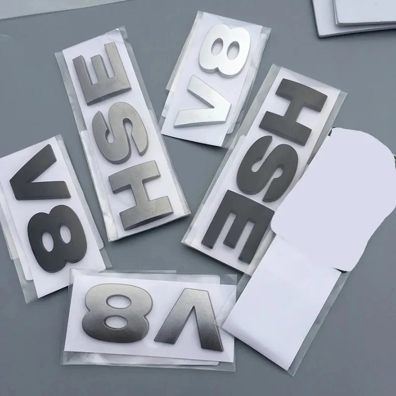 ABS Car Emblems Rear Trunk Chrome Letters For Land Rover Discovery 3 4 V8 Range Rover HSE