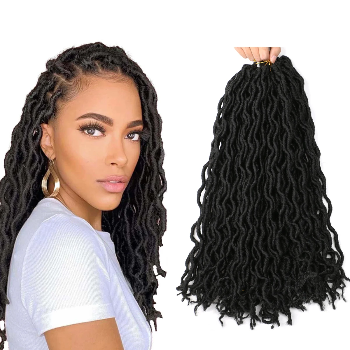 Gypsy faux locs  18 inches  About this item Hair Material: Gypsy locs crochet hair, Gypsy locs crochet hair made with 100% high