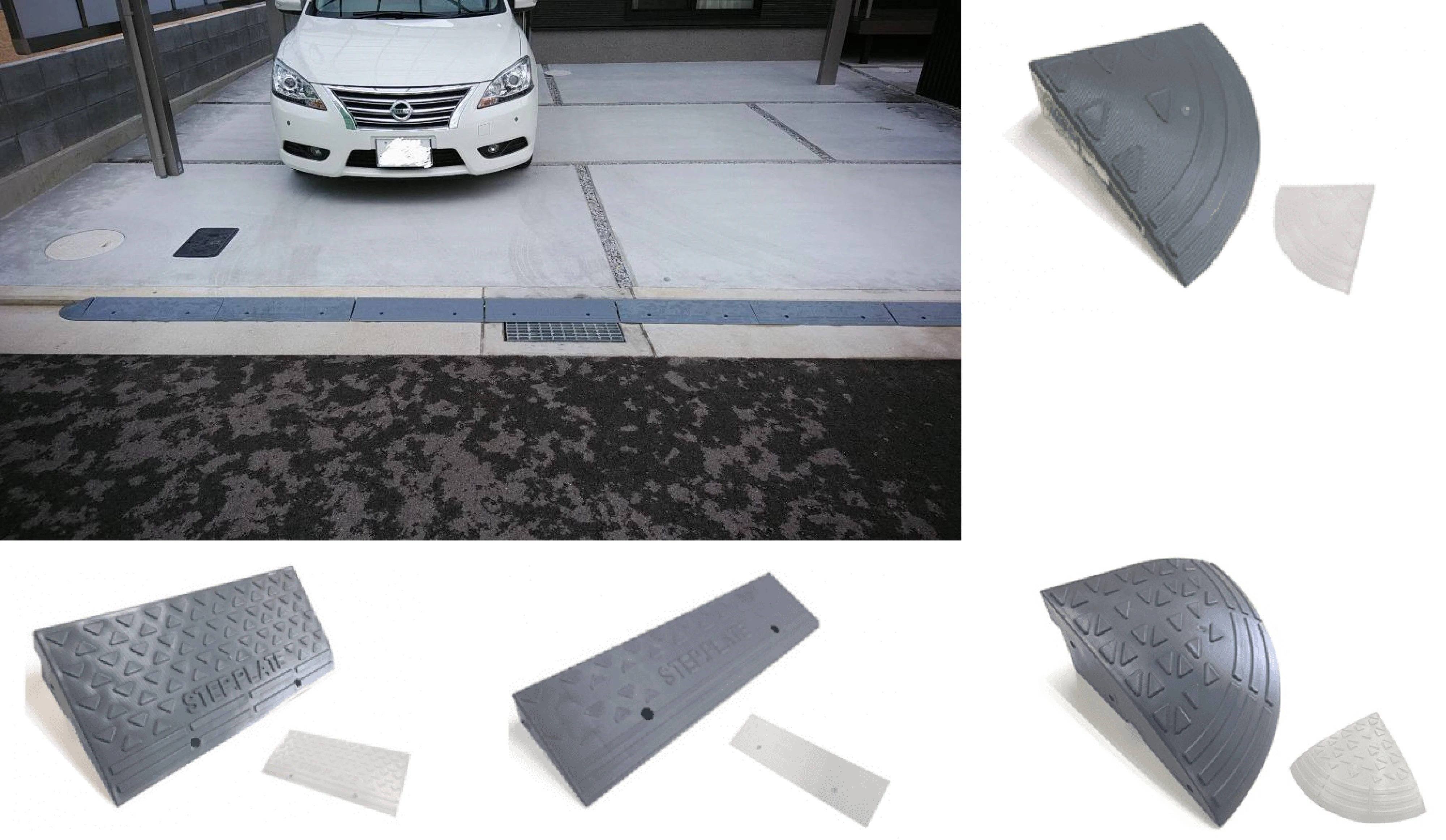 Car ramp automotive service low profile durable lift ramps wheelchair slope stairs access handicap light weight portable