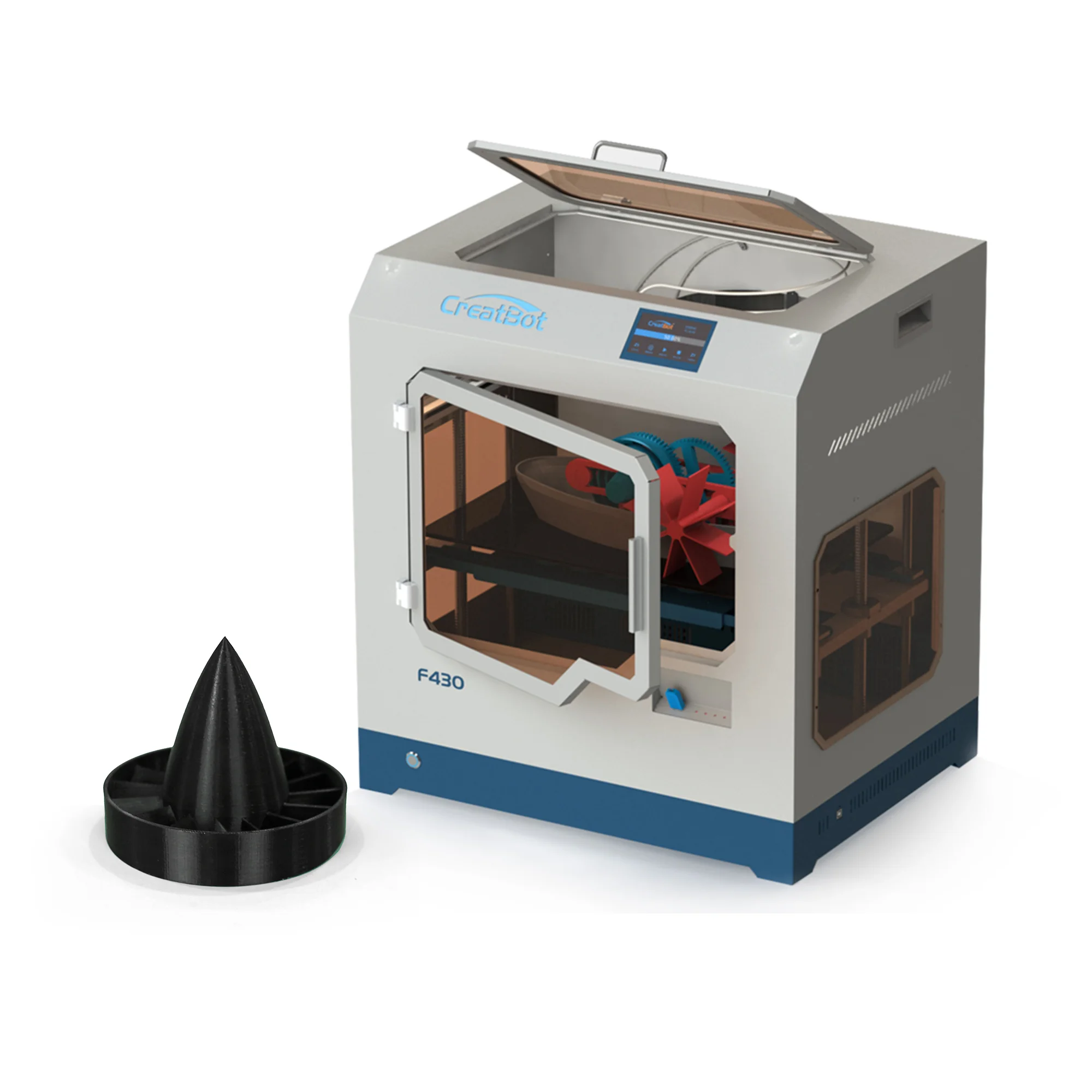 CreatBot F430 New Design 3d Printed house Extruder Fdm 3d Printer for ABS PEEK filament high quality professional 3d printer