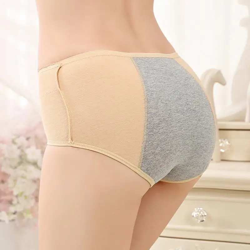 
Wholesale Leak Proof Menstrual Panties Female Breathable Underwear Women Cotton Briefs 