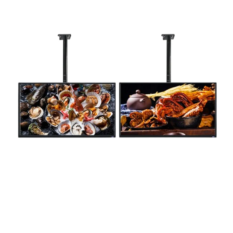 Meeting Room Hanging Double Size Digital Signage 43 49 55 65 inch LCD Digital Signage and Displays