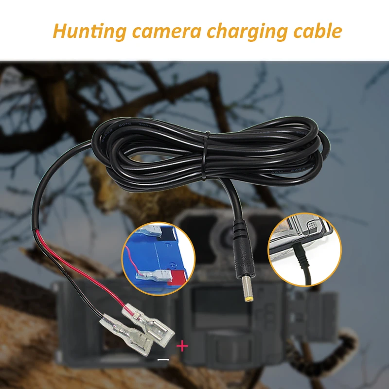 21 Year Factory Keepguard Tail Camera power cable 3 meters external DC5521 Connecting Wires for game cameras