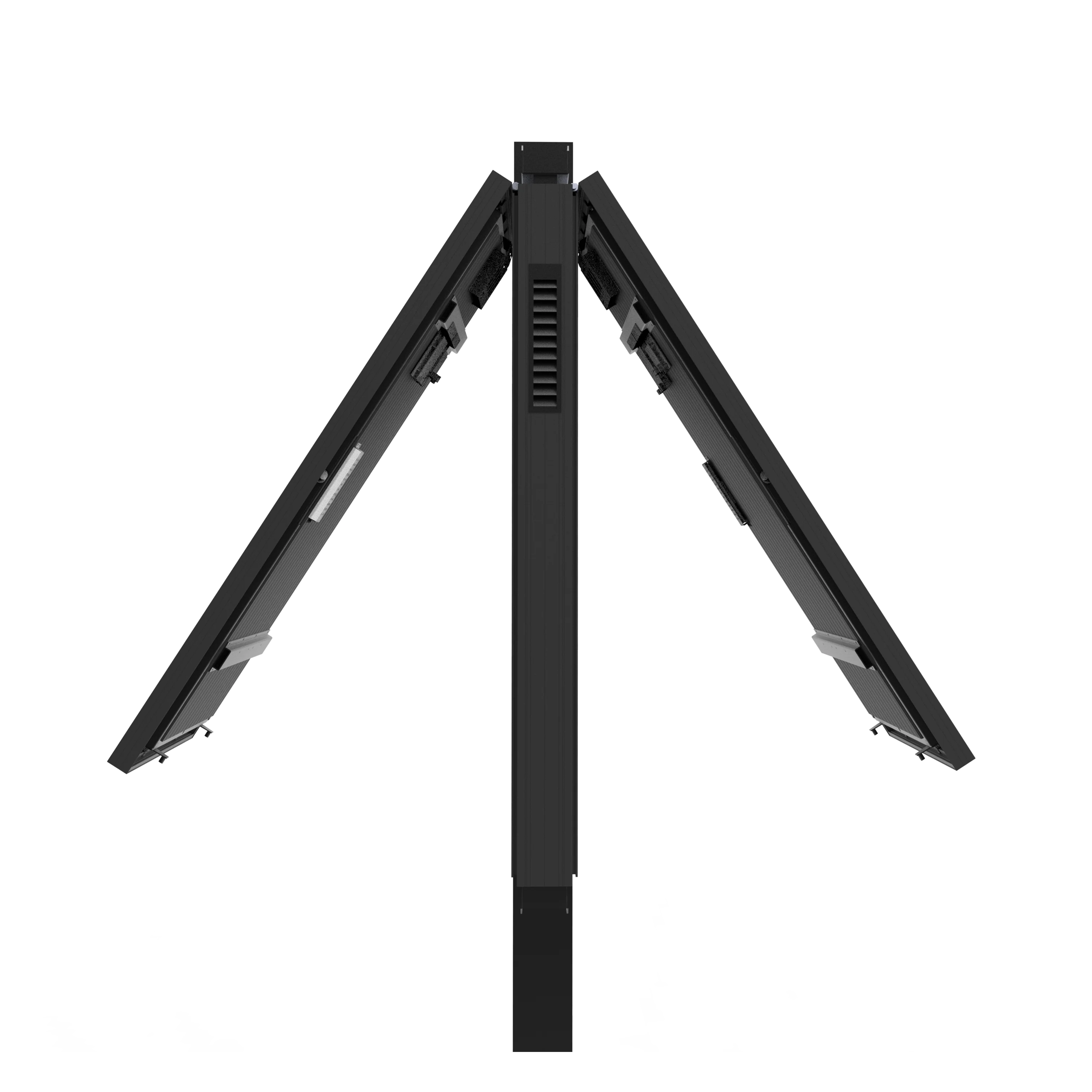 2023 new aluminum 65inch  Pole LCD totem digital display  totem double sided lcd digital display screens for outdoor