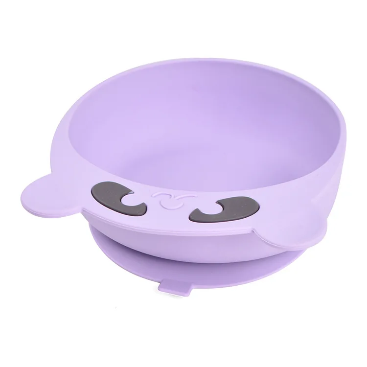 Unbreakable Silicone Baby and Toddler Plates Non Slip Dishwasher Microwave Baby Suction Bowl Set