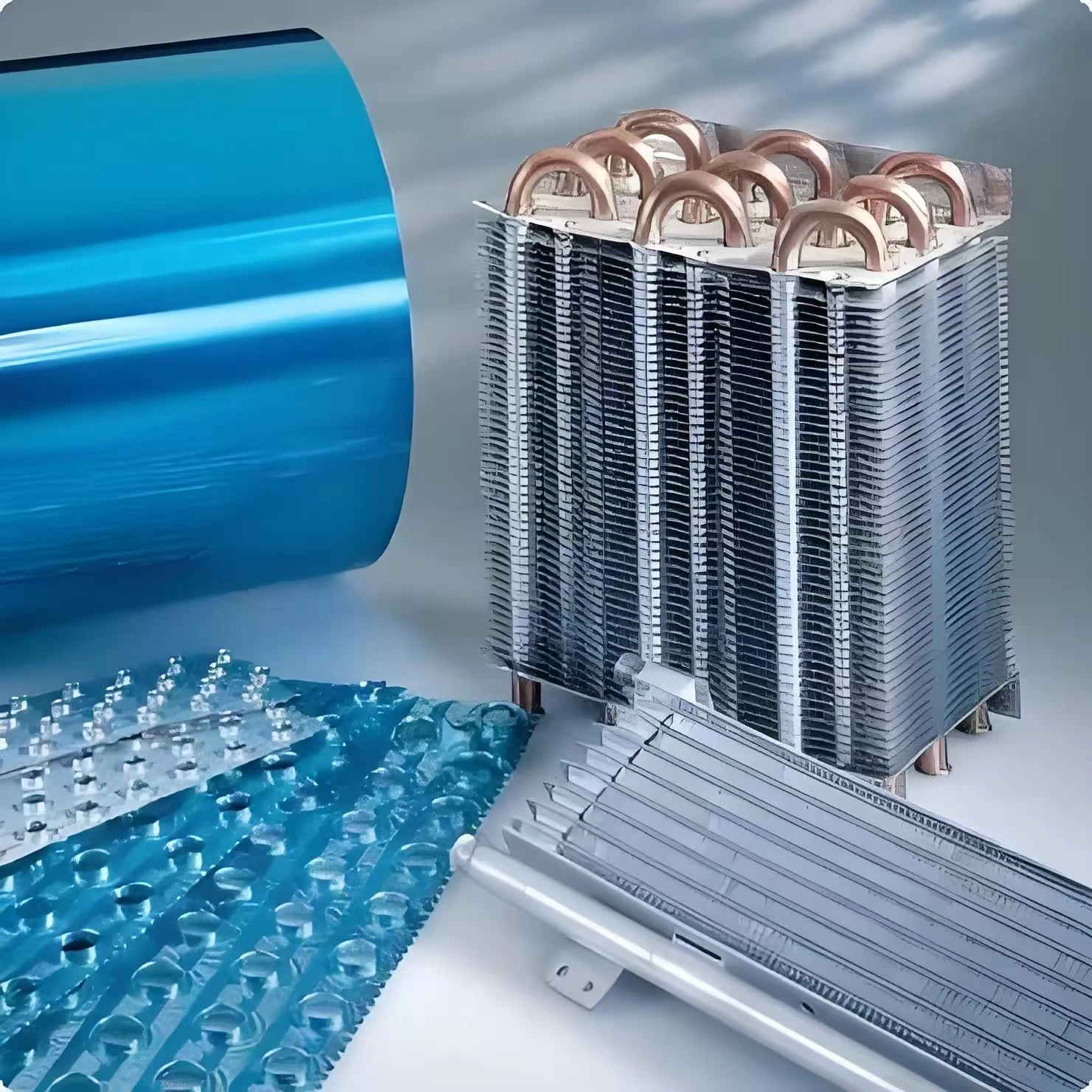 8011 Aluminum Foil For Air Condition H22 H24 Golden Color Hydrophilic Aluminium Foil