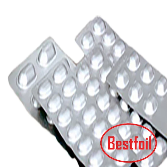 pharmaceutical packing Soft temper 8021 alloy alu alu cold forming foil sealing with blister  alu Foil for pills tablets package