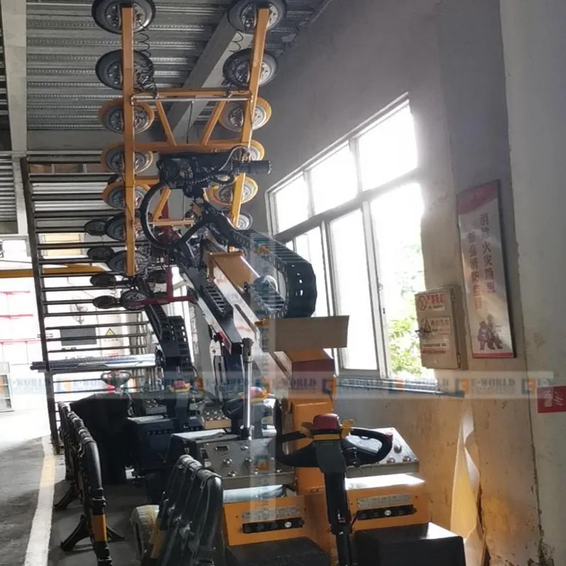 Crane-arm Glass Handling Lifter Robot Electric Vacuum Suction Cup Rotating and Lifting Equipment for Curtain Wall Installation