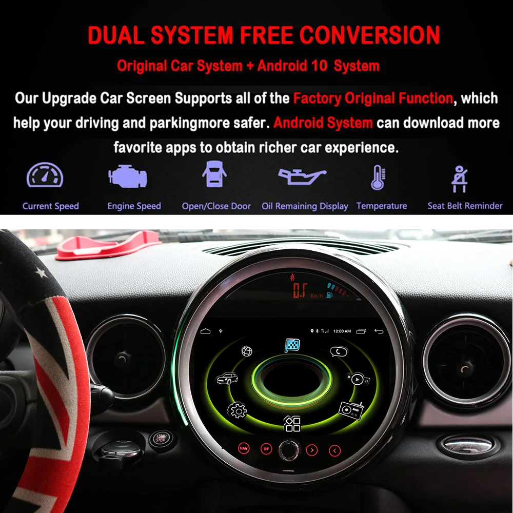 MINI Cooper R54 R55 R56 R57 R58 R59 R60 Android 10 экран GPS Стерео навигация автомобильное радио модификация CarPlay