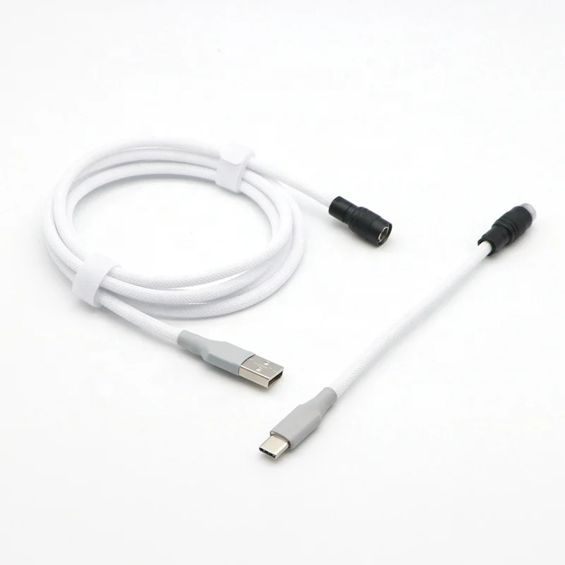 Paracord and PET Double sleeved USB to Type-C Mechanical Keyboard cable With YC8 Aviator.