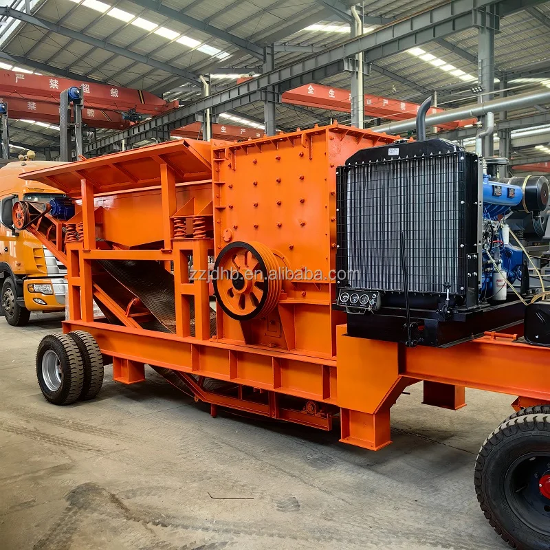 Factory direct selling Mobile Crushing Station High performance mineral crusher High yield discount price box crusher