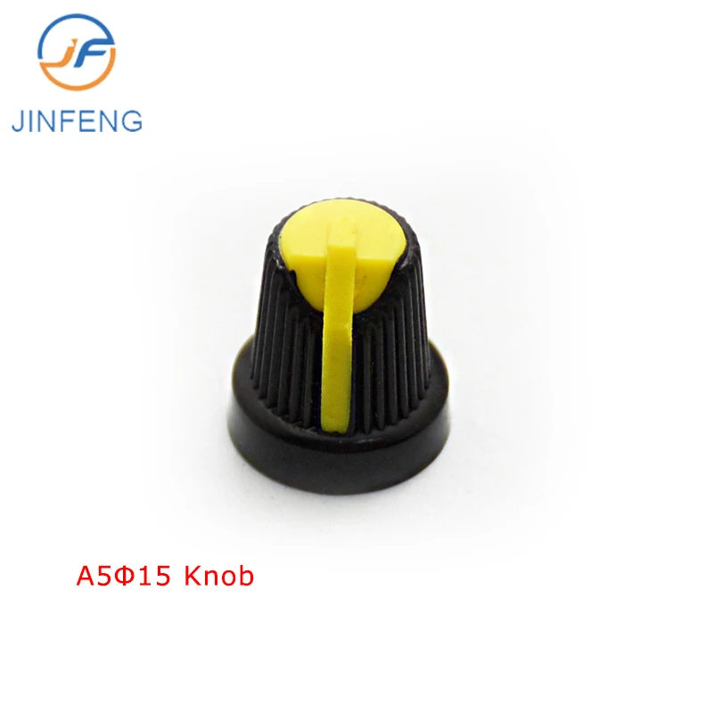 Two-color plastic control knob, potentiometer 6mm knob shaft