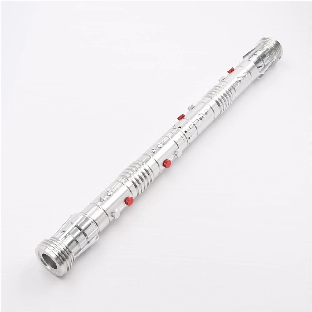 TXQsaber Darth Maul Metal Hilt Lightsaber Dark Lord Dueling Double blade Sabers Flash on Clash Light
