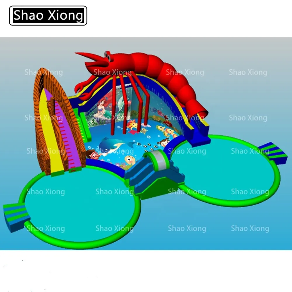 Commercial Outdoor Funny Summer Amusement Water Games Inflatable Water Pools Park Playground Equipment