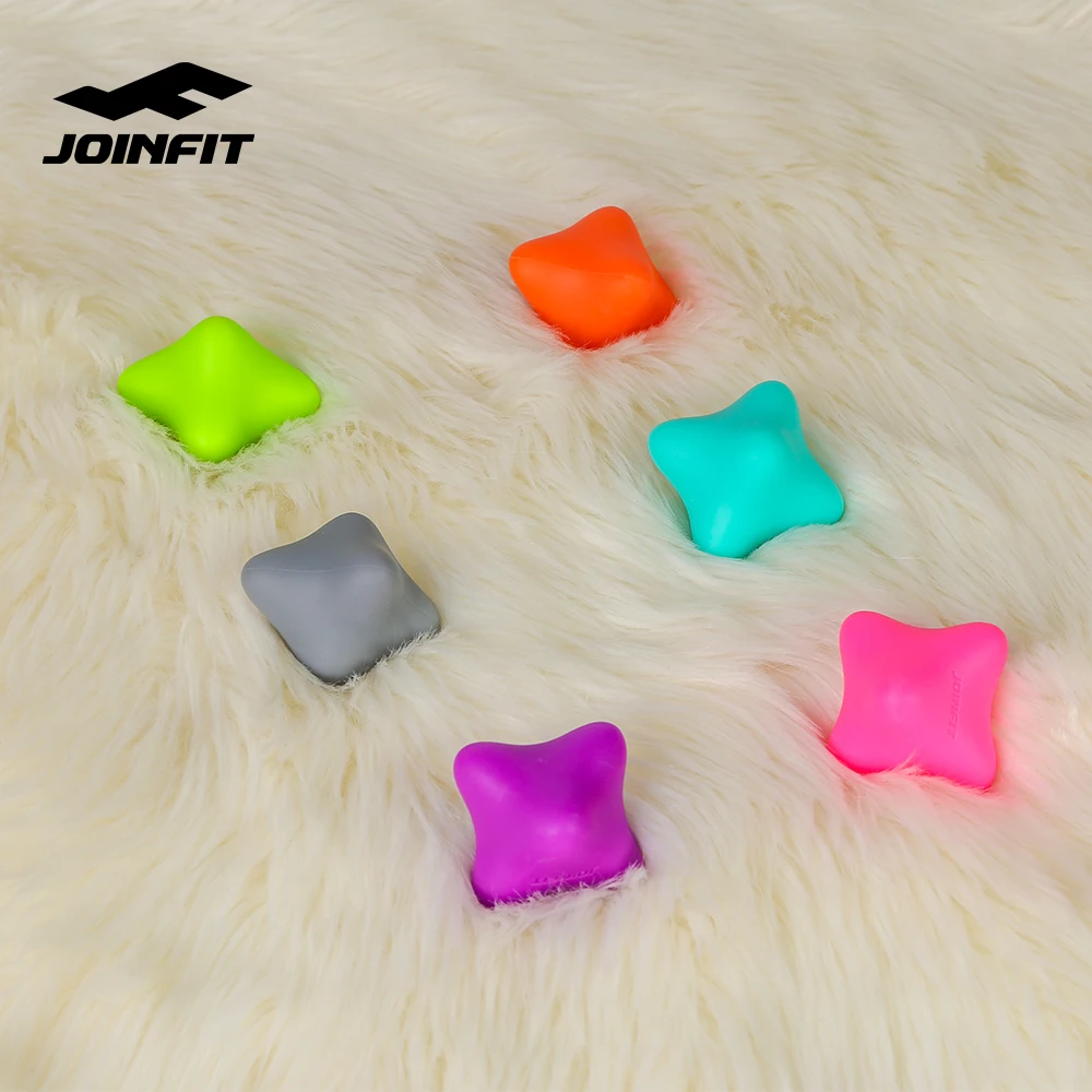 JOINFIT Hexagonal Massage Ball Silicone Fascia Relaxation Ball Hand Acupoint Massager for Health Care