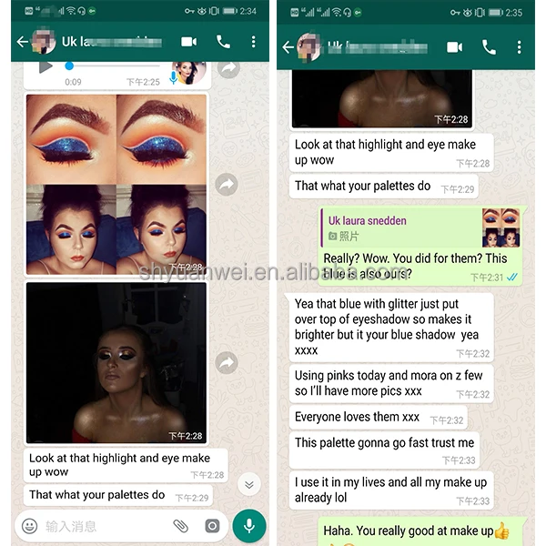 ES42  Wholesale eyeshadow pigment palette private label makeup pigment powder eyeshadow