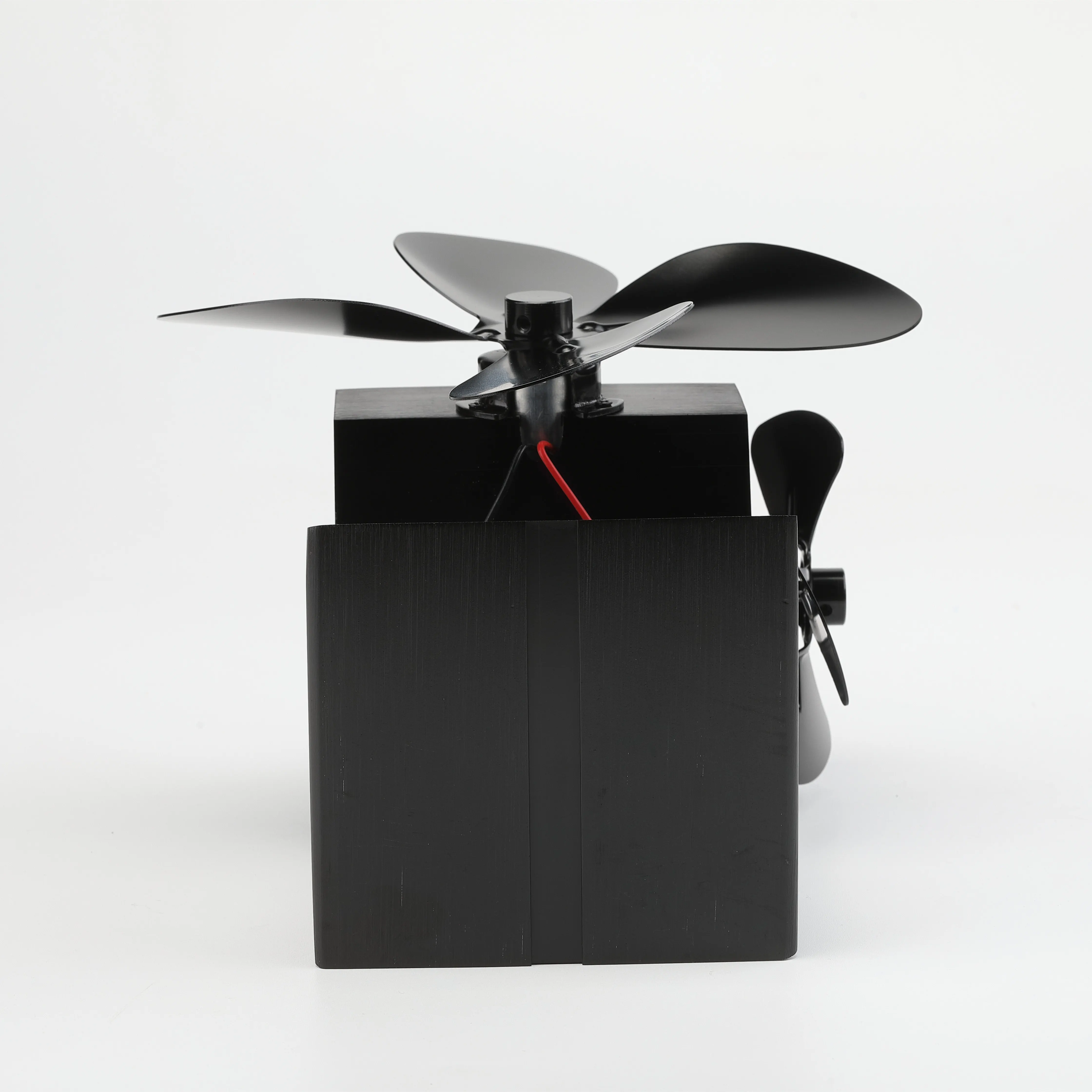 Winter Indoor Wood Burning Fireplace Double Stove Fan Heat Powered 4 Blades Exhaust EcoFan Other Home Heaters