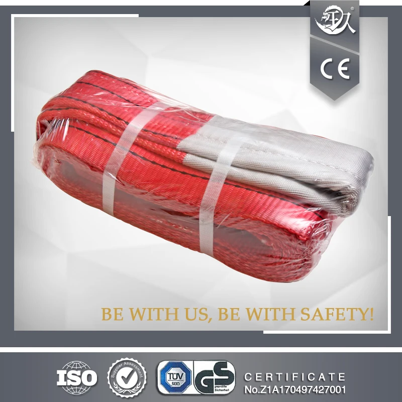 High Quality Of 150MM 5Ton Durable Double Eye Flat Webbing Sling