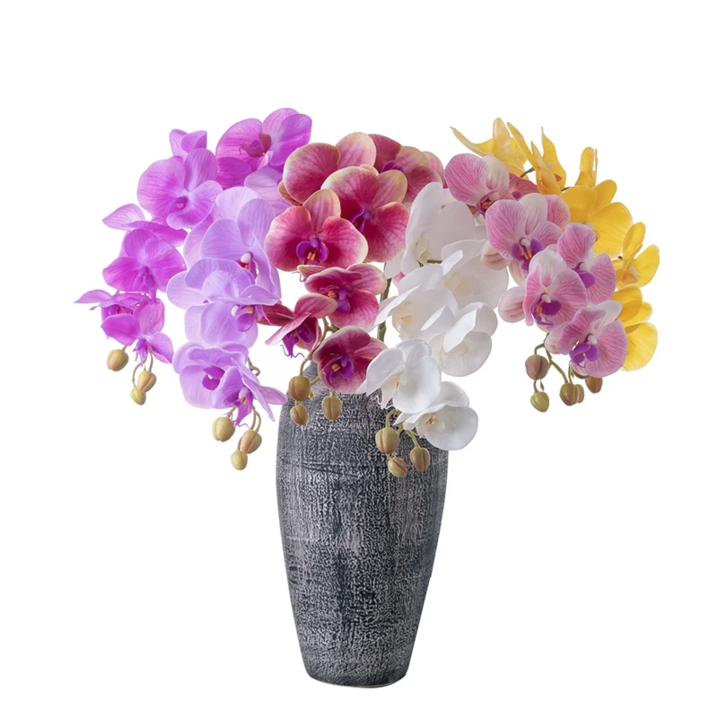 MW18904 Popular Artificial Flower Cream Butterflying Orchid For Decorative Flower