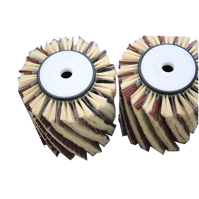Tampico fiber roller sanding brush,polishing wood panel brush