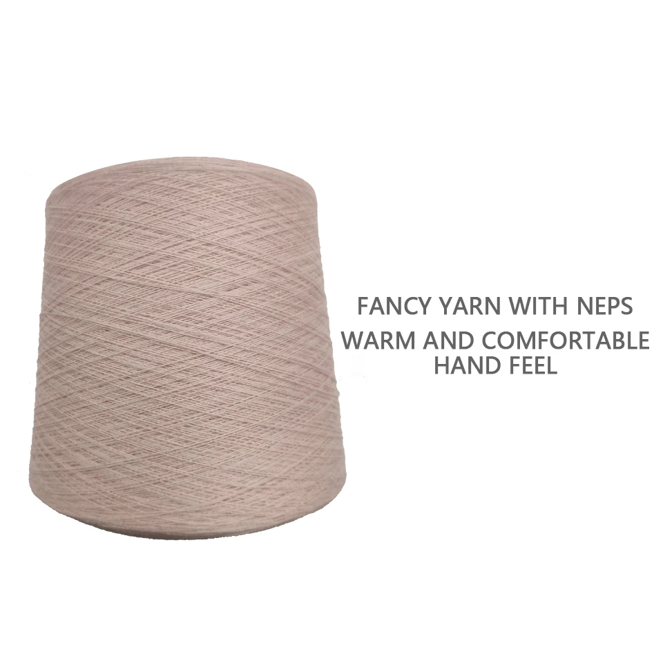 Hot Sale 2/28nm 60% Cotton 30% Nylon 10% Wool NEPS Regenerate Yarn For Knitting Sweaters