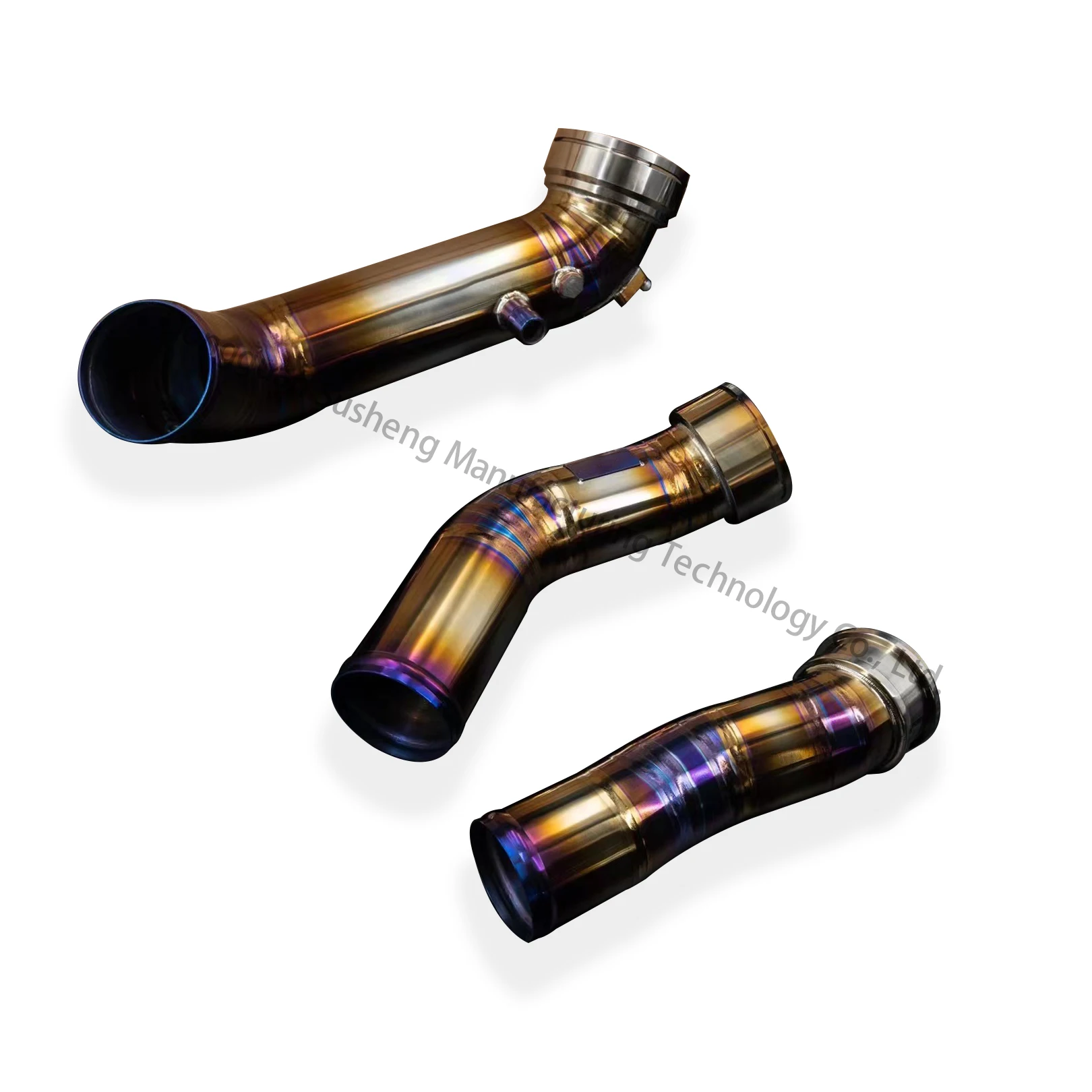 Universal Tip Exhaust Exhaust Tip Intake Pipe Performance Power Exhaust Titanium Alloy for BMW S55 M3 M4 1 Years SPEEDWINNER 663