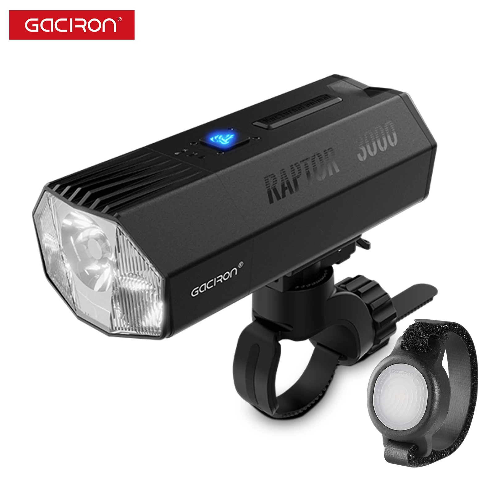 Gaciron Bicycle Accessories Ultra High Raptor 3000 Lumen Bike Head Light Power Bank MTB Front Cycle Light Bicycle Light