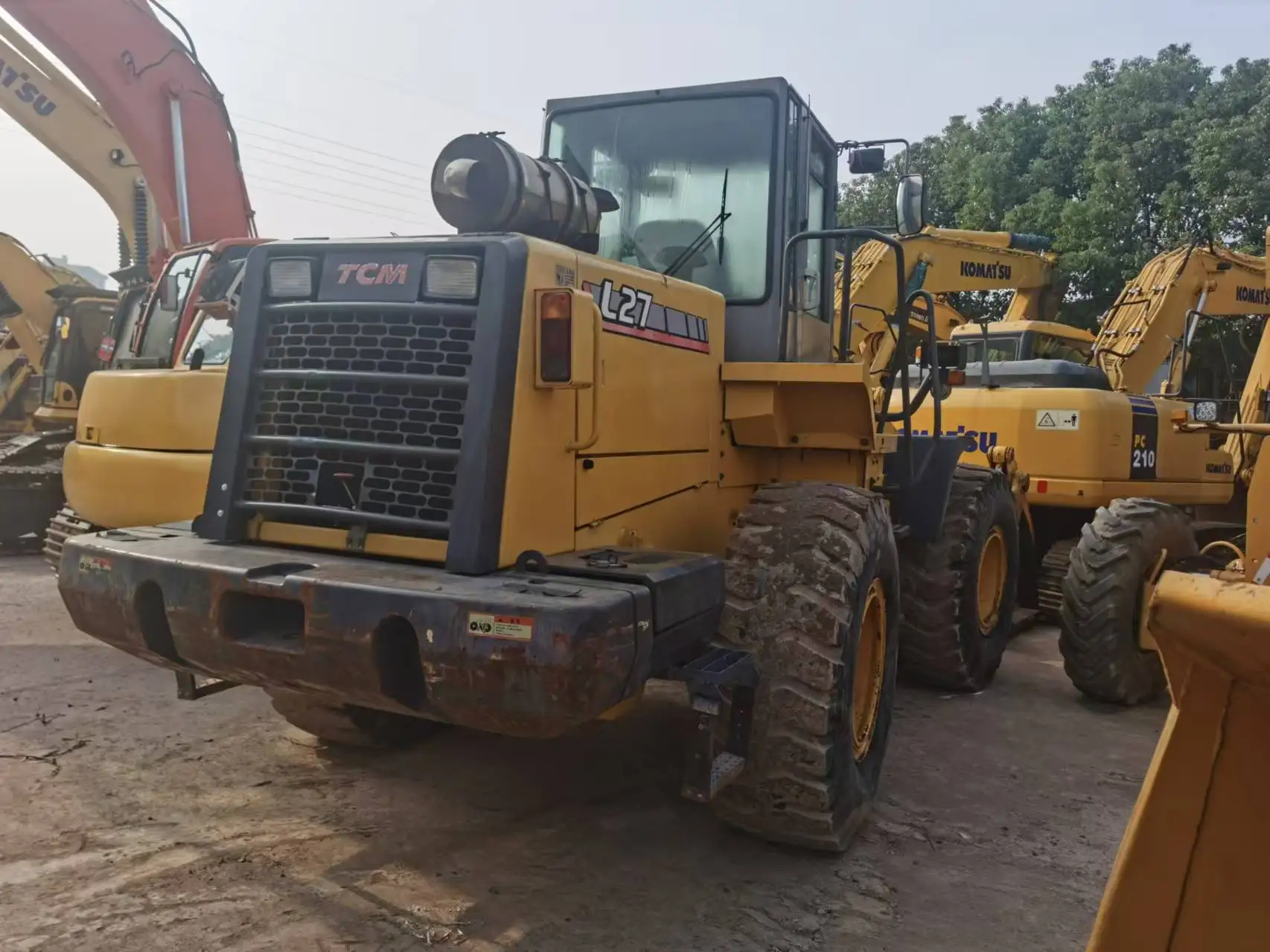 With Fork Loaders Used TCM 27 L27 L27-3 Wheel Loader Telescopic Boom Japan Made for Sale