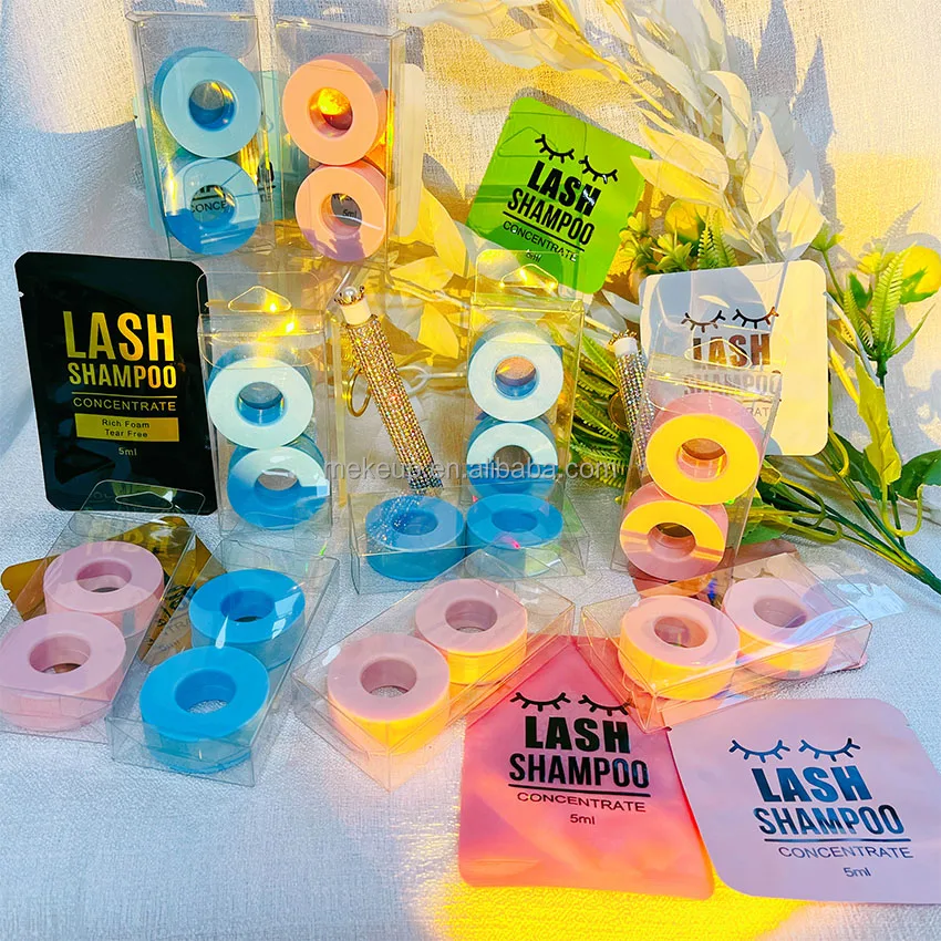 Quality Own Brand Medical Silicone Gel Blue Eyelash Extension Paper Tape Sensitive Skin Tape Lash Tape