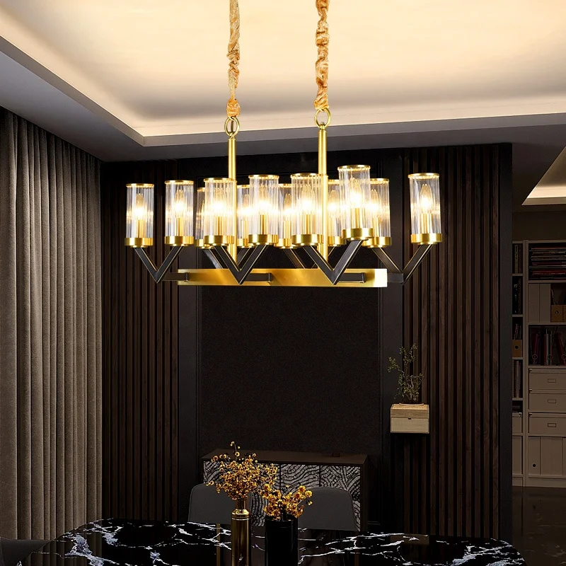 
China factory Hot Sale E14 Pendant Lamp Glass Cover Chandelier Light Brass Pendant Light 