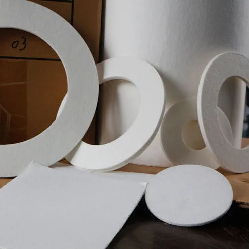 Aluminum silicate sheet ceramic fiber paper washer high temperature resistance heat insulation sealing strip flange gasket heat