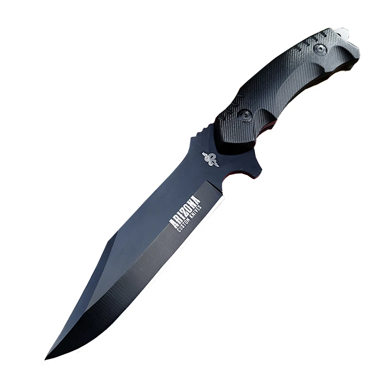 High quality outdoor multifunctional fixed blade knife camping camping wilderness survival knife  handle anti slip design