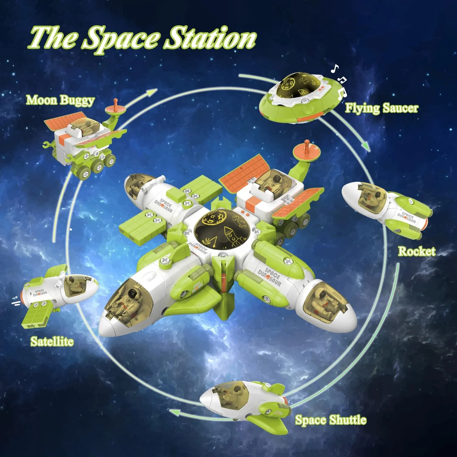 educational space exploration rocket scientific assembly toys set interstellar space built up toy space building block toy