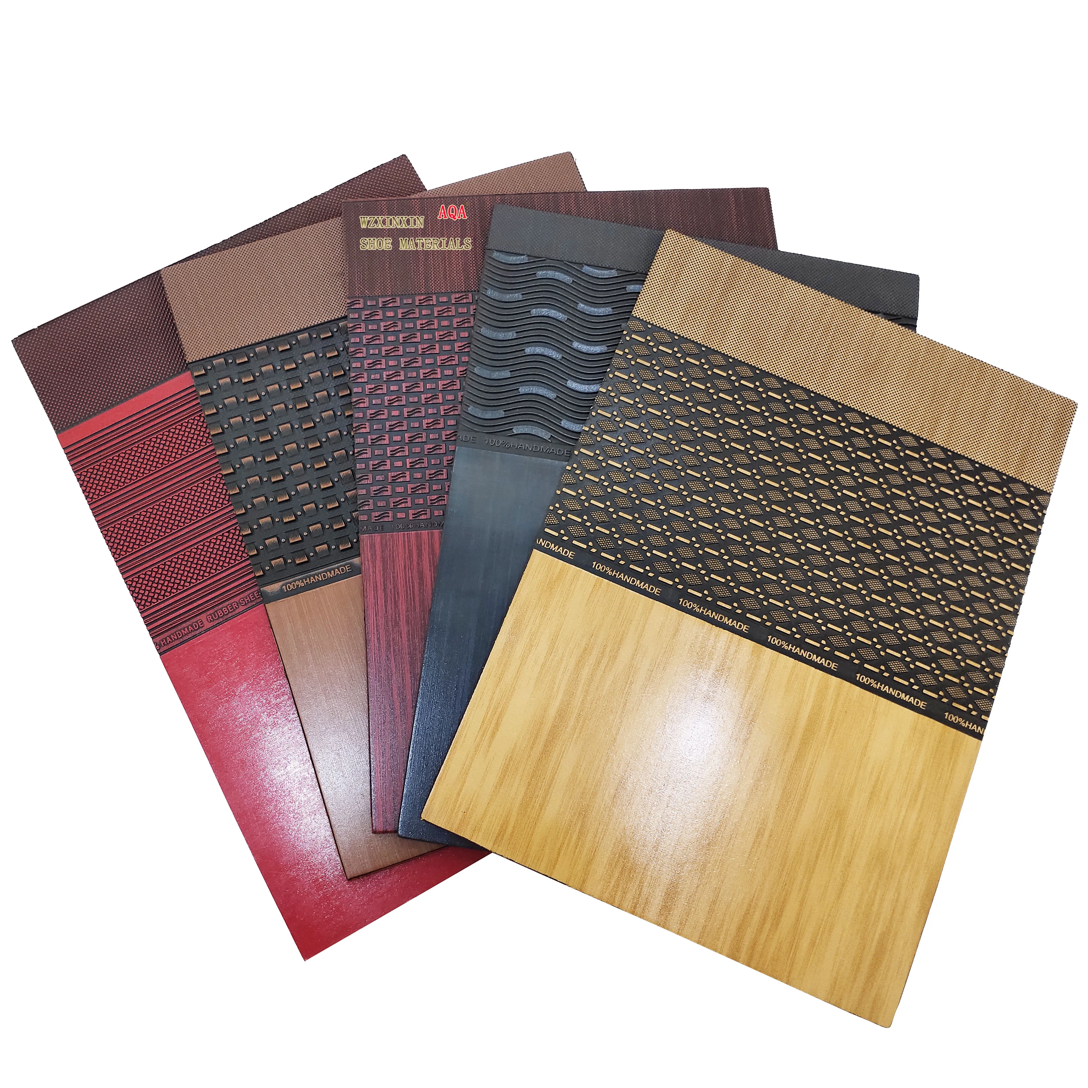 Popular various design footwear material  nonslip design durable high abrasion rubber outsole sheet for men dressing shoe sole