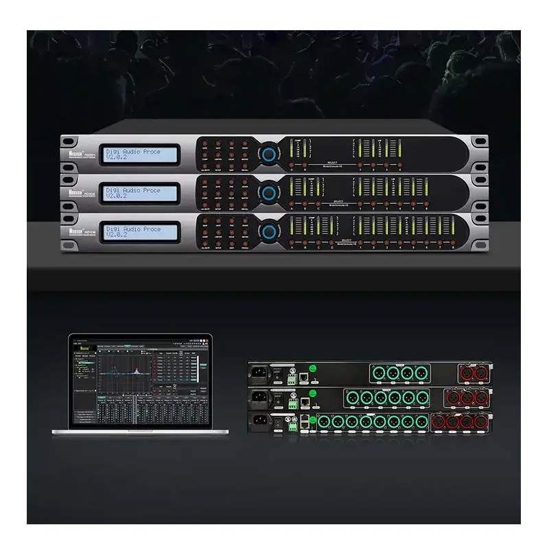 3 IN 6 OUT DSP professional audio digital sound speaker processor